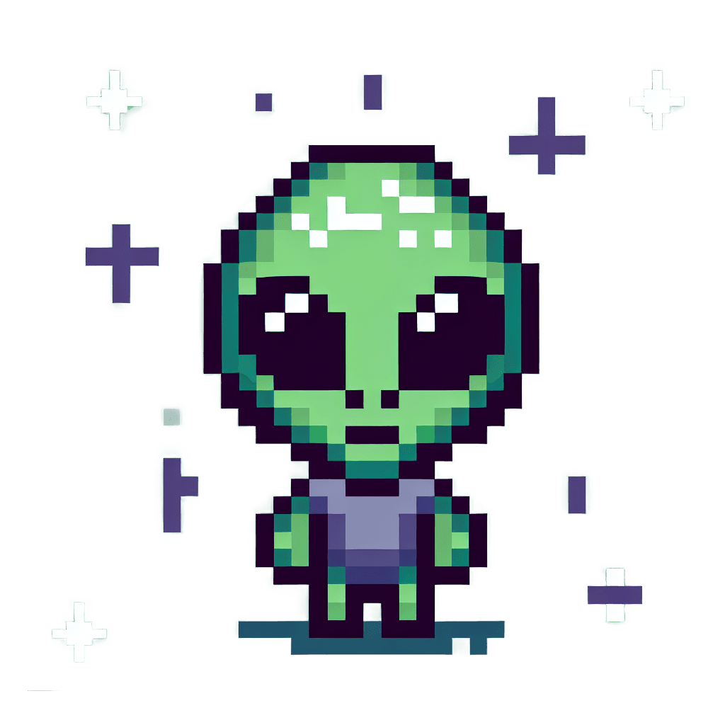 An alien boy emote