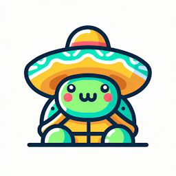 a turtle with a sombrero 