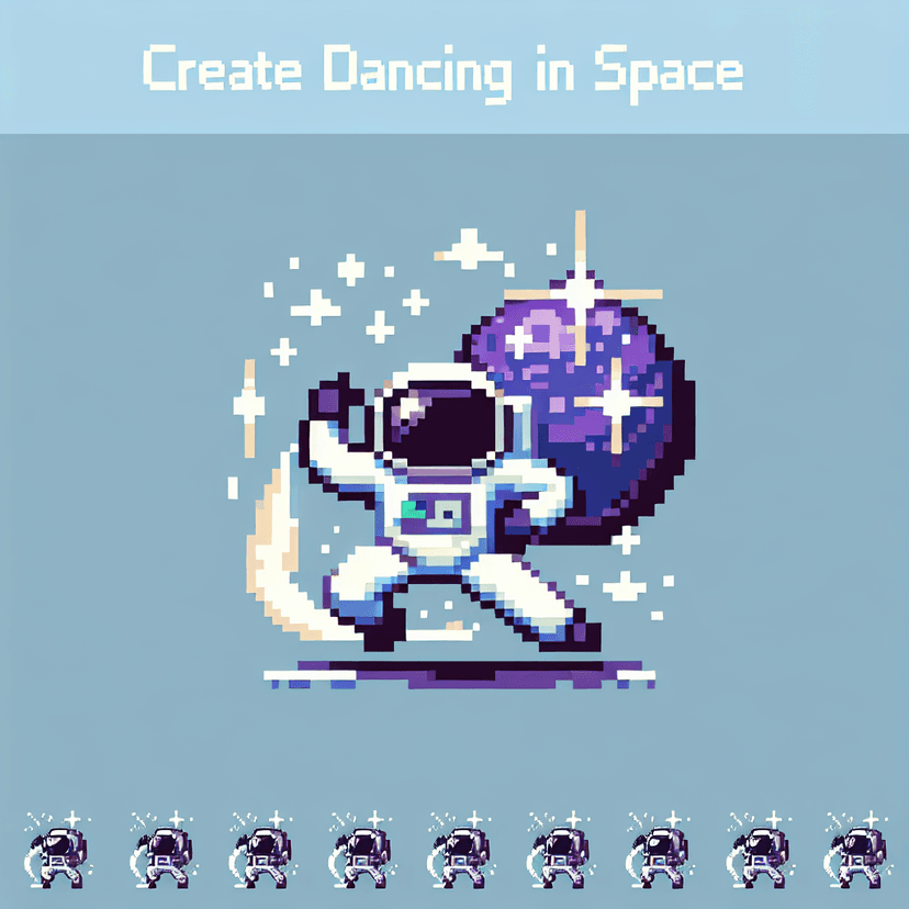 Dancing in space emote