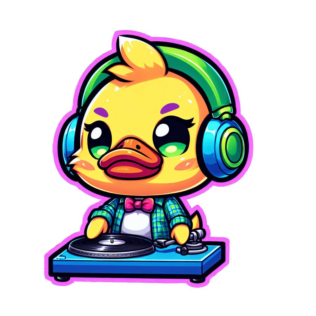 a dj ducky  emote