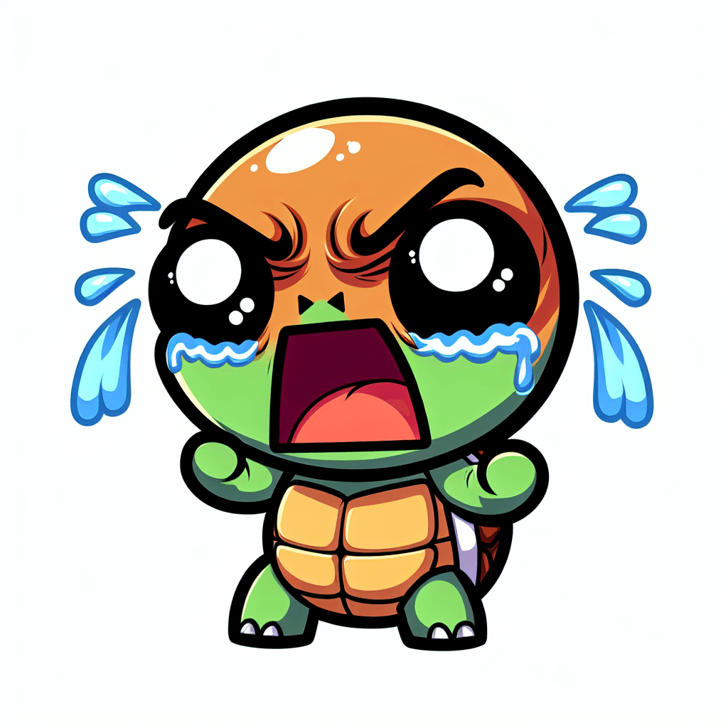 a turtle Frustration emote