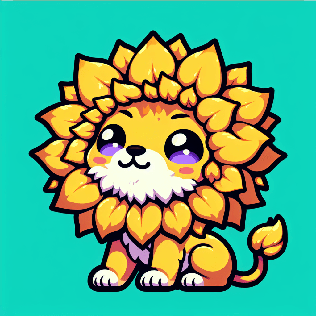 A Sunflower lion emote