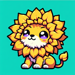 A Sunflower lion